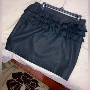 Faux leather skirt
